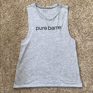 Pure Barre grey workout tank. Sz M